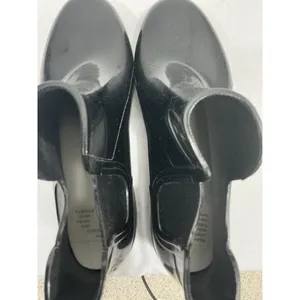 Womans Size 8 Black Rubber Stretch Ankle Rain Boots NWOT thumbnail 6