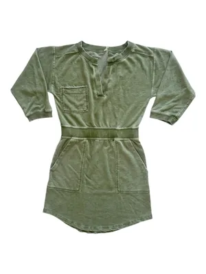 Anthropologie Daily Practice Terry Mini Dress - Moss, Size Small thumbnail 2
