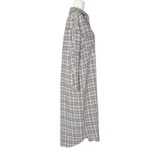 Show Me Your‎ Mumu XS Oversized Leo Button Down Tunic Shirt Dress Seersucker thumbnail 5