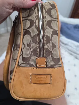 Authentic Coach Signature Tan Canvas Purse Handbag 6097 Mob Wife Vintage Tote thumbnail 9