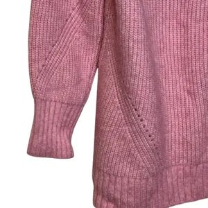 Anthropologie Pilcro Women's Sweater‎ Knit Chunky Cowl Neck Pullover Pink Medium thumbnail 3