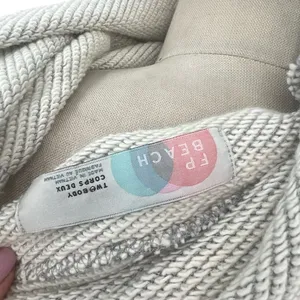 Free People Beach Gray Cowl Neck Split Back Oversized Sweatshirt Size Medium‎ thumbnail 11