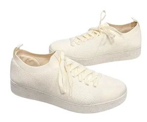 Fitflop Rally e01 Multi Knit Sneakers Shoes Womens 8 Cream Tenniscore Streetwear thumbnail 1