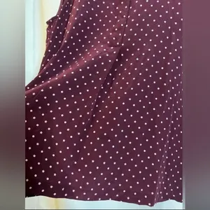 Madewell Burgundy Silk Tank Blouse in Star Mix Medium thumbnail 6