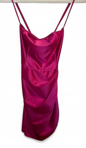 Lucy in the Sky Pink Spaghetti Strap Mini Dress thumbnail 1