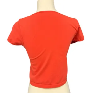 Free People Vibrant Orange Crop Top thumbnail 5