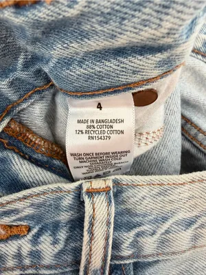 Aeropostale 90s Baggy Jeans Light Wash Size 4 thumbnail 9