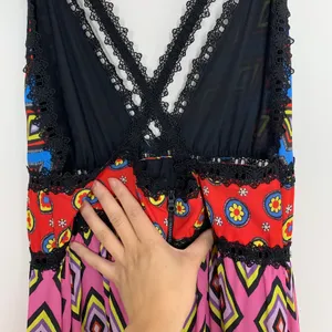 Alice + Olivia X Carla Kranendonk Karolina Paneled Maxi Dress Womens Size 6 thumbnail 6