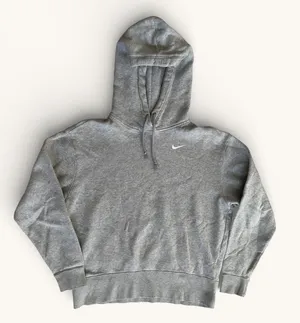 Nike Hoodie‎ XS Gray Pullover Sweatshirt Minimal Logo Unisex thumbnail 1