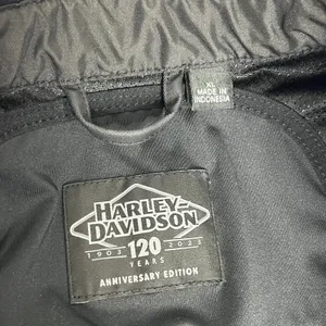 Harley-Davidson Imprint 120th Anniversary Riding Jacket Black Gray Women’s XL thumbnail 3