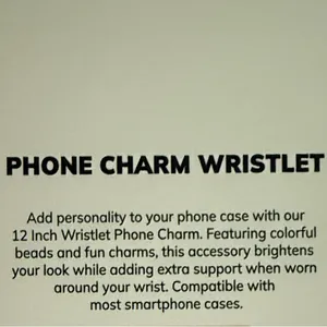 BaubleBar nwt witch Halloween Gold Beaded Phone Charm Wristlet Cat Cauldron thumbnail 5