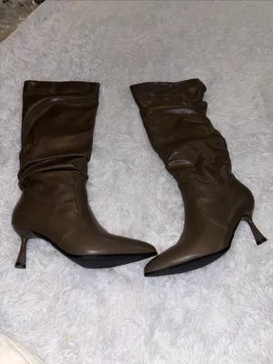 TEAIEUI Knee High Boots Women Kitten High Hee... thumbnail 6