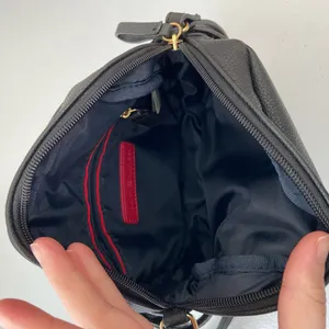 Tommy Hilfiger black gold hardware round canteen‎ crossbody shoulder bag purse thumbnail 5