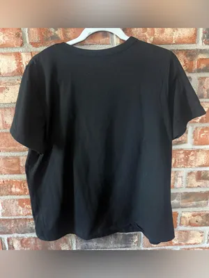 SHEIN Black Tee with White Ghost Malone Graphic thumbnail 4