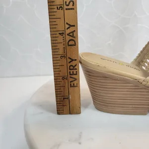 Seven Dials Womens Mule Heels 8 Brown‎ Cognac Woven Quinton Pointed Toe Clogs thumbnail 13