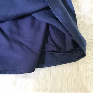THE JETSET DIARIES Mini Satin Slip Dress Medium Navy Blue Homecoming Prom Formal thumbnail 9