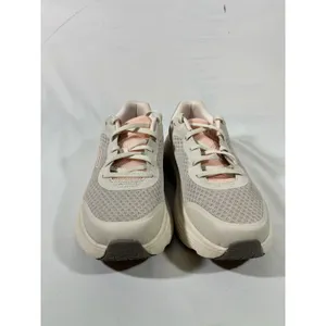 Skechers‎ Max Cushioning Mesh Sneakers Women 9.5 Gray Pink Natural Rocker Sole thumbnail 2