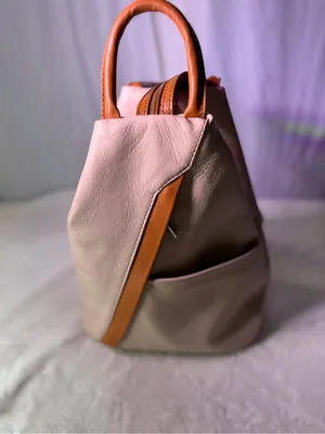 Everyday Neutral Tan Backpack Tote for Women - Casual City Bag thumbnail 8