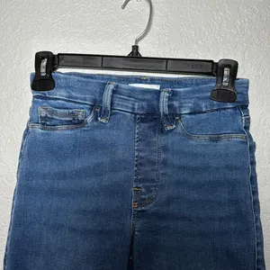 Good American Power Stretch Pull On Skinny Jeans Womens‎ Size Small Indigo Blue thumbnail 4