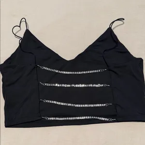 Garage Black Crop Top thumbnail 2