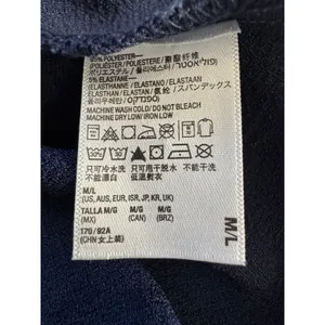American Apparel Navy Blue Adjustable Self-Tie Wrap Mini Skirt thumbnail 9