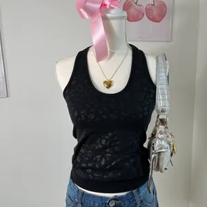 2000s Y2k Express Deadstock‎ Henley Halter Tie Top Womens Size Small thumbnail 2