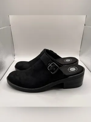 BZEES Open Book Women's Mules black size 10M slip on comfort thumbnail 4