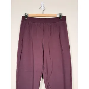 Barefoot Dreams Petite‎ Medium Plum Modal Cotton Fleece Lounge Pants BDWNV22008 thumbnail 4