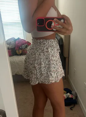 Her Entire Name Says Grace Flower Design Flowy Shorts thumbnail 2