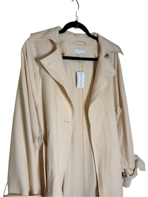 Topshop NWT Cream Trench Coat Belted Long Sleeve Jacket Size 4 thumbnail 4