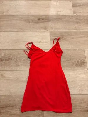 Red Superdown Mini Dress thumbnail 3