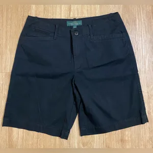 Ralph Lauren Black Women’s Flat-Front Chino Shorts thumbnail 1
