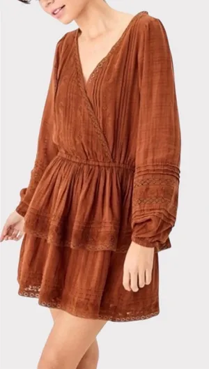 Nwt American Eagle Bohemian Tiered Western Dress thumbnail 1