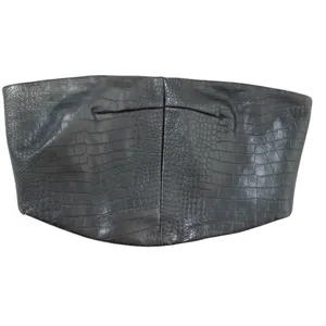 Meshki Black Faux Croc Tube Top & Mini Skirt Set thumbnail 4