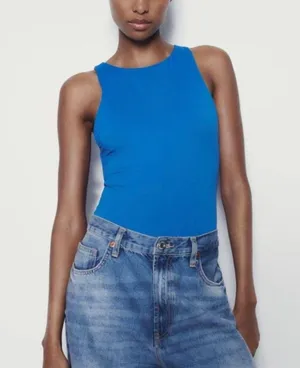 Zara High Neck Contour Slimming Bodysuit thumbnail 1