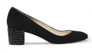 Michael Kors Arabella black suede studded 2” heels size 10M thumbnail 1