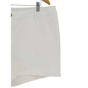 a.n.a. Mid-Rise Twill Short Womens 18 White Casual 5 Inch Inseam‎ Chino Summer thumbnail 3