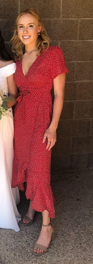 Ava Wrap Dress Midi thumbnail 1