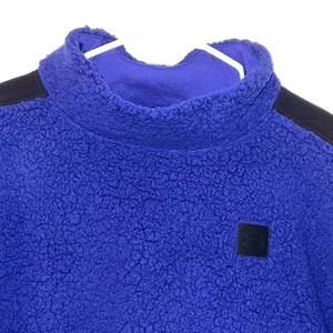 Women's UA Sherpa‎ Fleece Mock Neck Jacket Pullover Blue / Black Size XL NWT thumbnail 3