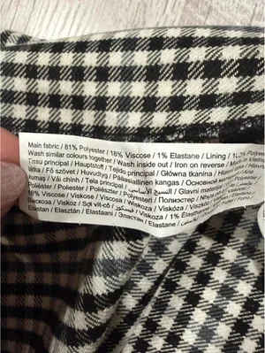 Black White Gingham Dress Bell Sleeve Shift Dress Pockets Preppy Cottagecore thumbnail 7