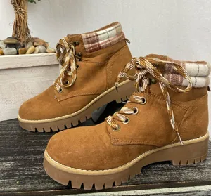 Magellan Brown Suede Lace Up Hiking Outdoor Boots 9 thumbnail 1