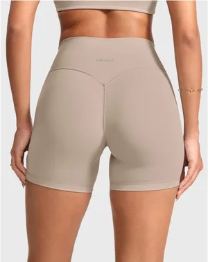 Amazon INGIA Tan Seamless Biker Shorts thumbnail 2