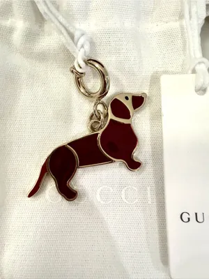 Gucci Enamel Dog Charm thumbnail 3