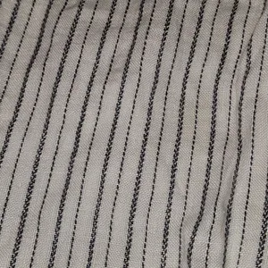 Athleta‎ Womens Gray White Linen Herringbone Stripe Ankle Pants 6 thumbnail 3