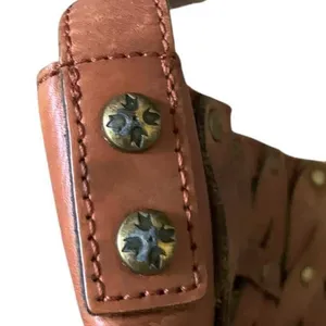Patricia Nash Raiano Twisted Braid Crossbody Brown Leather Boho Artisan Festival thumbnail 5