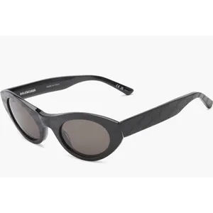 BALENCIAGA BB250S 001 BLACK GREY CAT EYE SUNGLASSES. 52 mm thumbnail 12