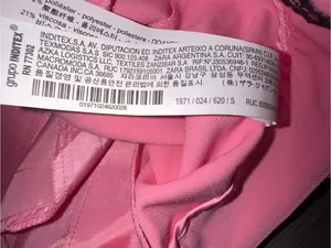 ZARA Bright Pink High Waisted Trousers Pants Size Small thumbnail 5