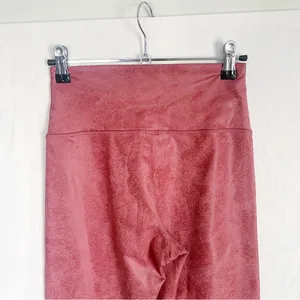 OFFLINE X AERIE | Pink Wax Coated Crossover Leggings Sz M thumbnail 7
