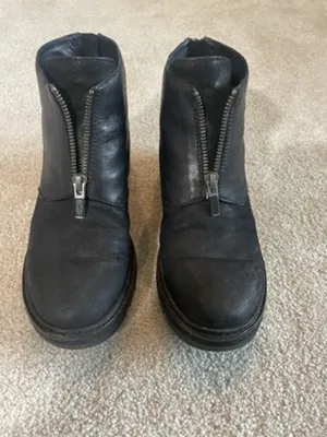 Eileen Fisher Casey Tumbled Nubuck Wedge Bootie‎ Size 6 thumbnail 3