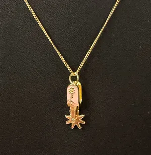 Boutique Boho 18K Gold Pendant Necklace thumbnail 3